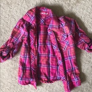 Adorable toddler pink flannel